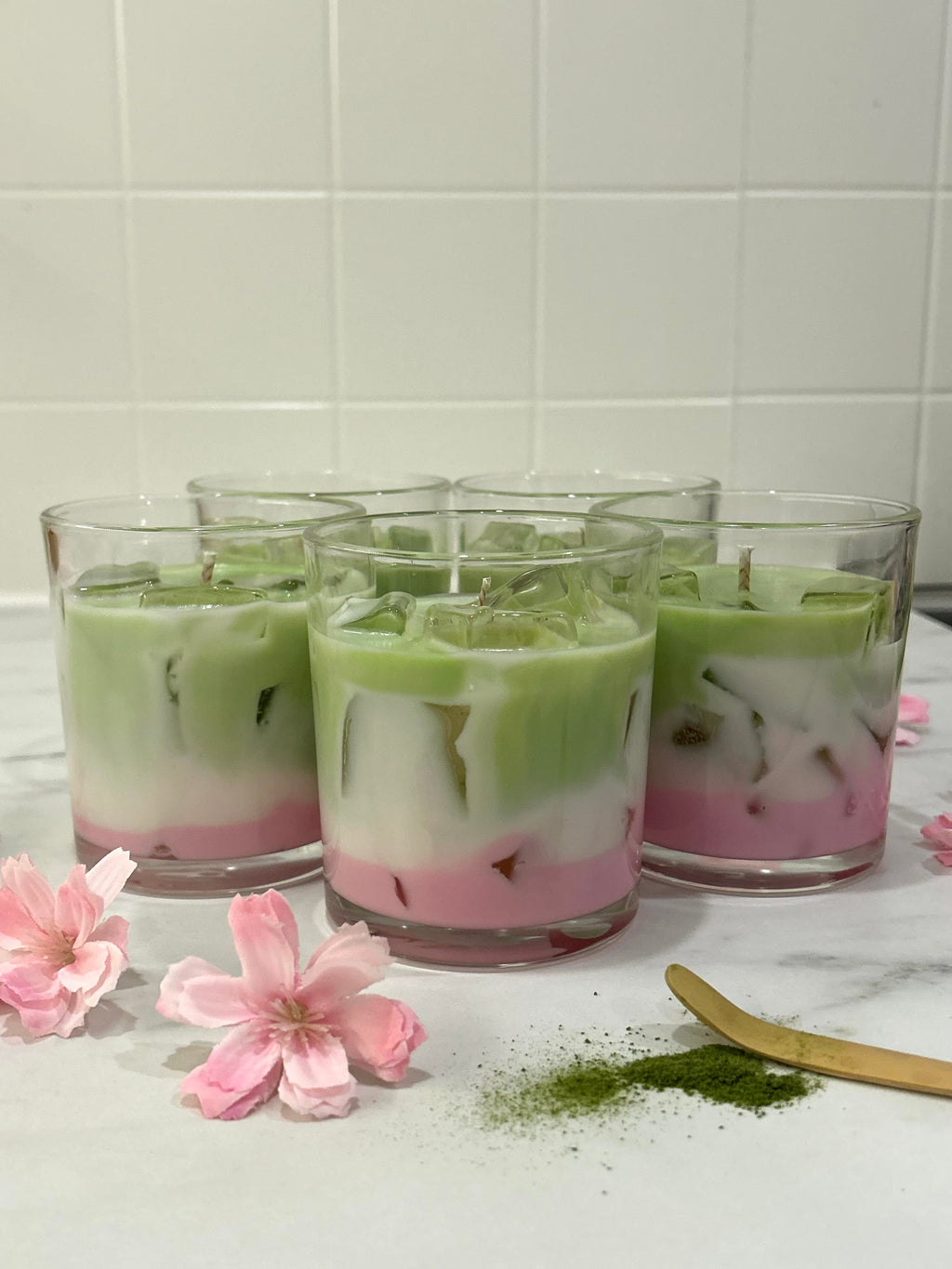 Iced Sakura Matcha Latte Candle - 10oz