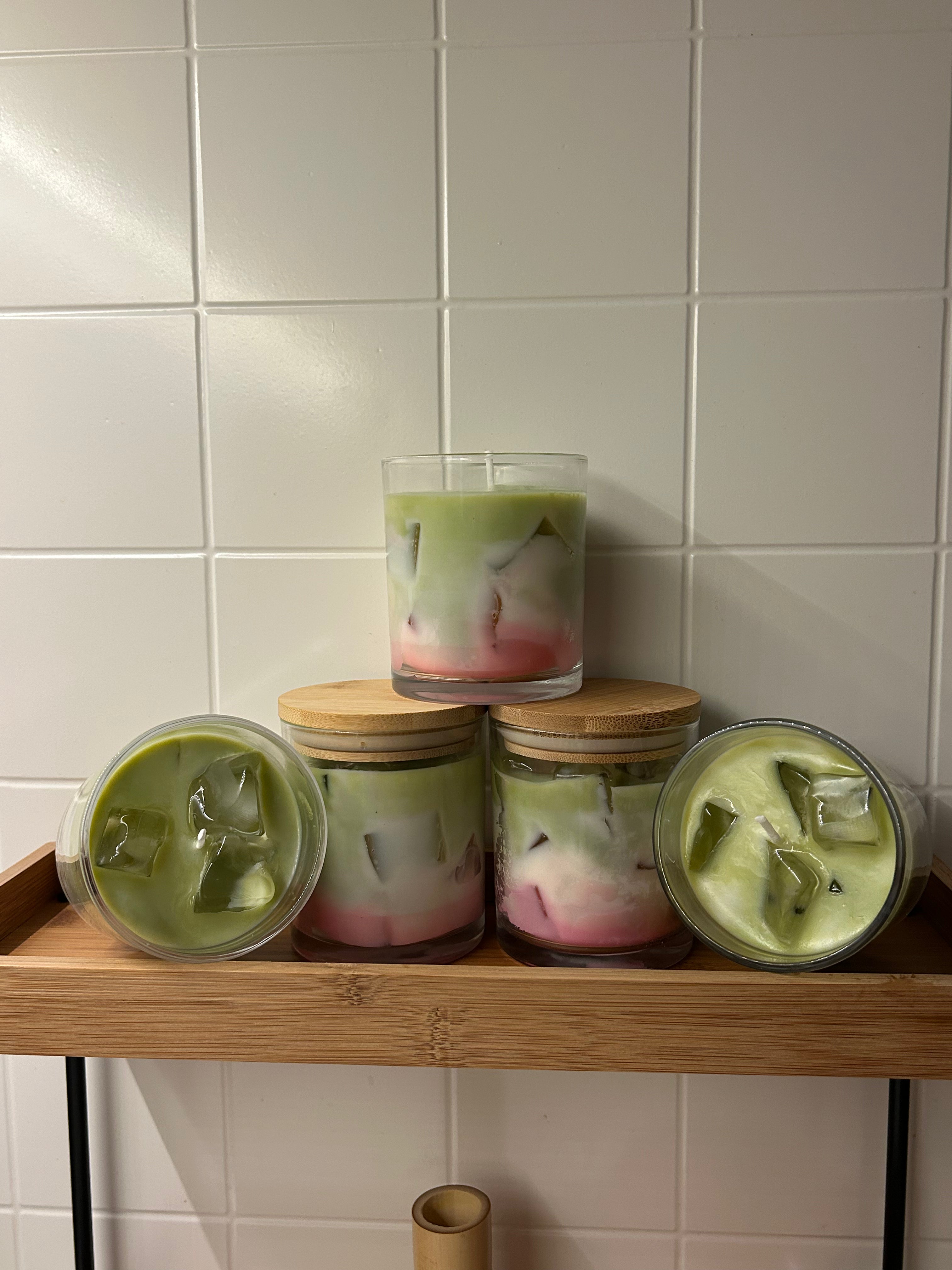 Iced Sakura Matcha Latte Candle - 10oz